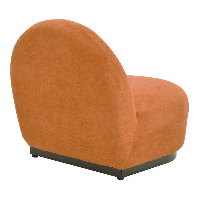 392-000010-1 Πολυθρόνα Zenny pakoworld υφασμα terracotta 64x85x68εκ - Image 1