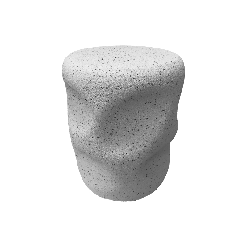 414-000007-1 Βοηθητικό τραπέζι Ardin pakoworld MGO λευκό Φ39.5x49.5εκ - Image 1