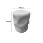 Βοηθητικό τραπέζι Ardin pakoworld MGO λευκό Φ39.5x49.5εκ - Image 2