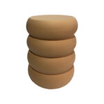 Βοηθητικό τραπέζι Venezia pakoworld MGO  terracotta Φ35x46εκ