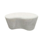 Τραπέζι σαλονιού Fedris pakoworld mdf λευκό 80x70x34εκ - Image 2