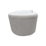 Τραπέζι σαλονιού Fedris pakoworld mdf λευκό 80x70x34εκ - Image 3
