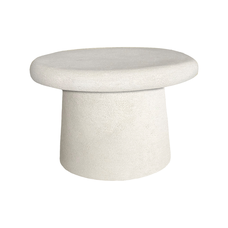 415-000008-1 Τραπέζι σαλονιού Herona pakoworld mdf λευκό Φ60x40εκ - Image 1