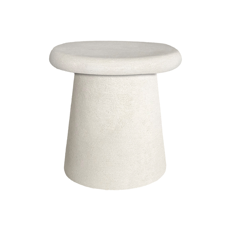 415-000009-1 Τραπέζι σαλονιού Herona pakoworld mdf λευκό Φ50x48εκ - Image 1