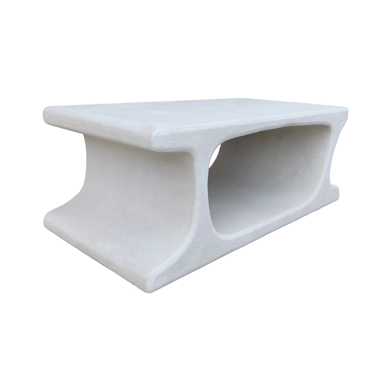 415-000011-1 Τραπέζι σαλονιού Nafel pakoworld mdf λευκό 120x60x45εκ - Image 1