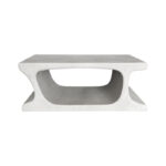 Τραπέζι σαλονιού Nafel pakoworld mdf λευκό 120x60x45εκ - Image 2