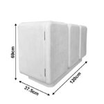 Μπουφές Kooldio pakoworld mdf λευκό 120x37.5x69εκ - Image 5