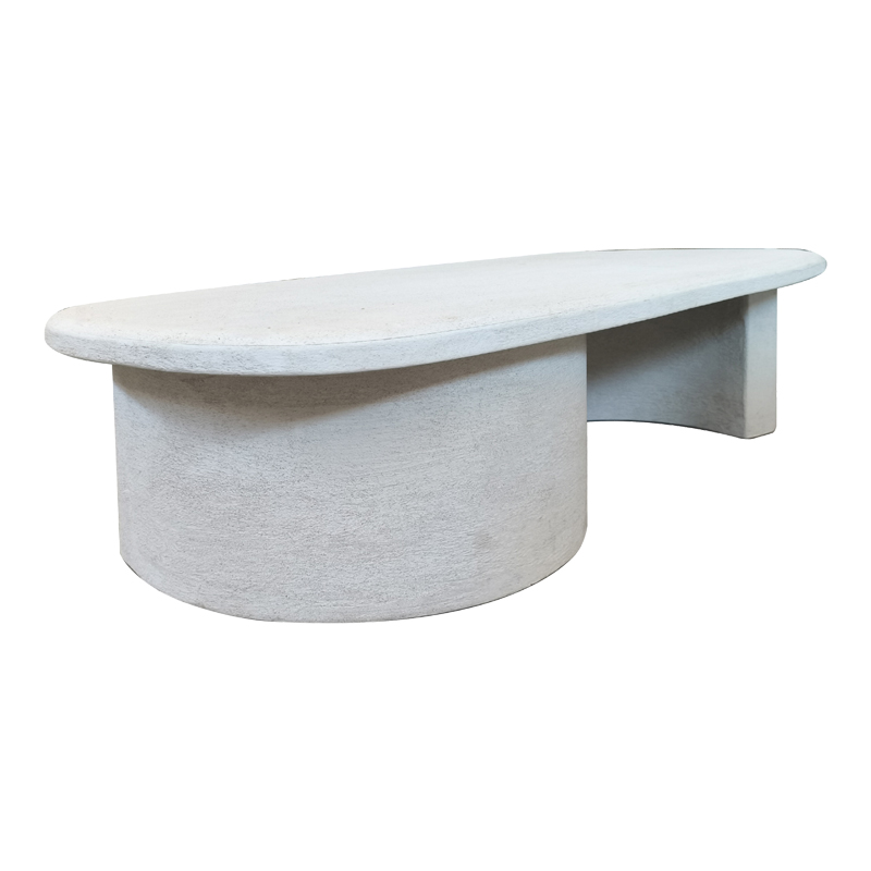 415-000014-1 Τραπέζι σαλονιού Verven pakoworld mdf λευκό 120x60x32εκ - Image 1