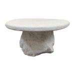 Τραπέζι σαλονιού Zinol pakoworld mdf-polyresin λευκό 105x62x32εκ - Image 3