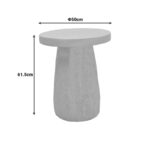 Βοηθητικό τραπέζι Morena pakoworld MGO κρέμ Φ50x61.5εκ - Image 4