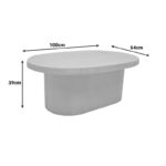 Τραπέζι σαλονιού Vooge pakoworld MGO όψη τραβερτίνας 100x64x39εκ - Image 4