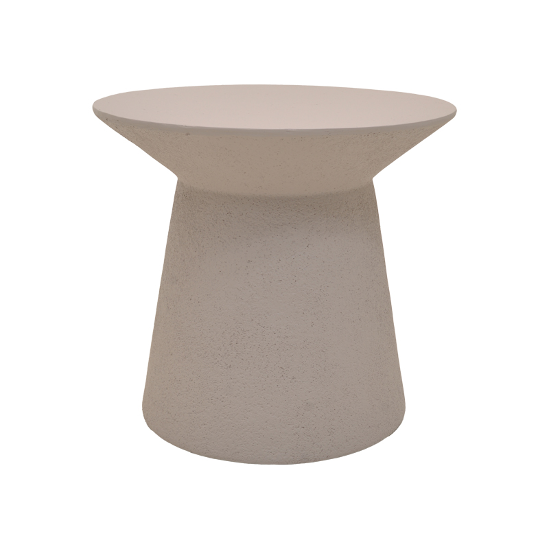 419-000024-1 Τραπέζι σαλονιού Peble pakoworld MGO cappuccino Φ55x50εκ - Image 1