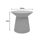 Τραπέζι σαλονιού Peble pakoworld MGO cappuccino Φ55x50εκ - Image 3
