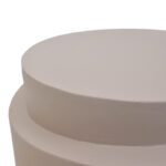 Βοηθητικό τραπέζι Fortox pakoworld MGO cappuccino Φ40x49.5εκ - Image 3