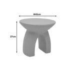 Βοηθητικό τραπέζι Siale pakoworld μόκα MGO Φ40x37εκ - Image 4