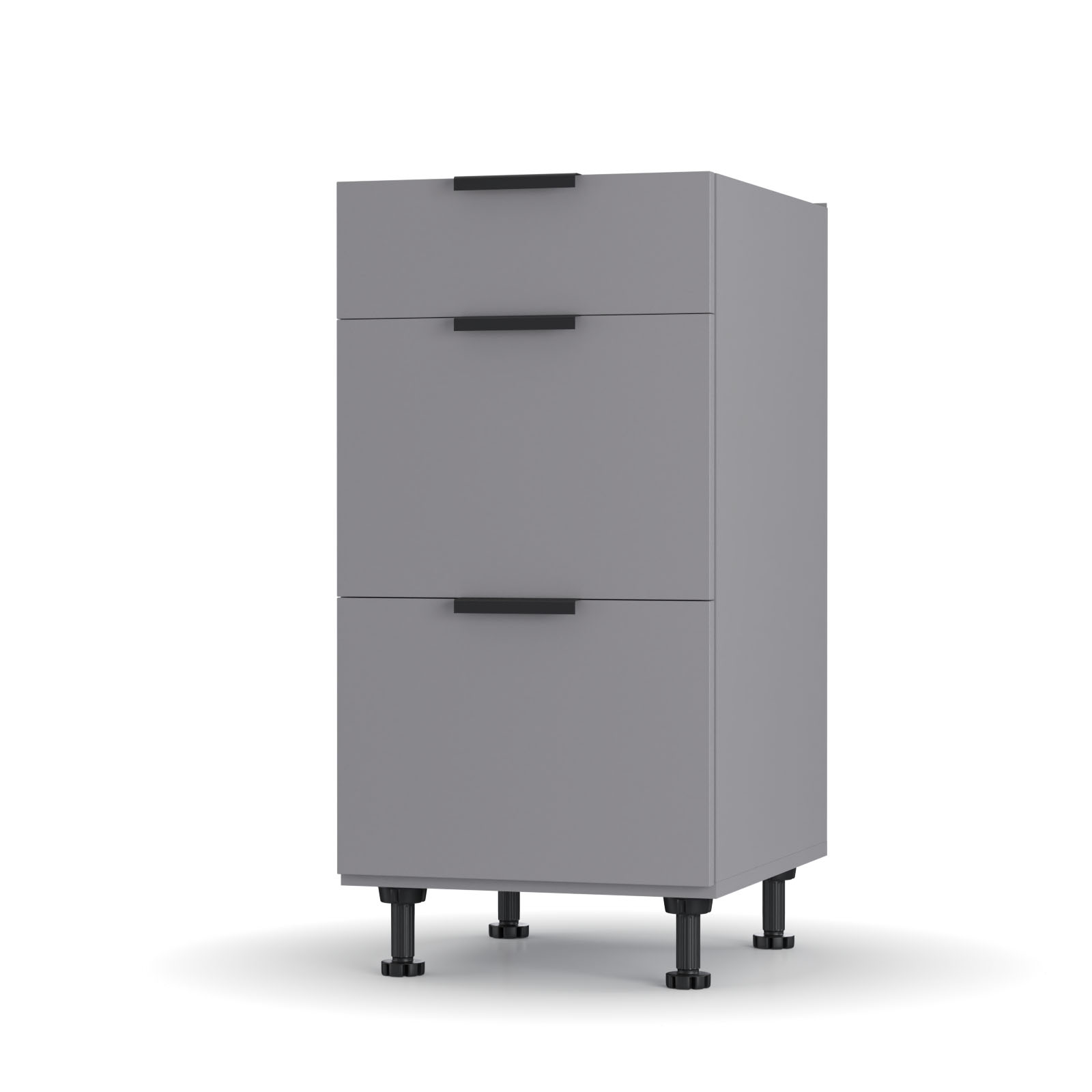 7453 Craft Κάτω Ντουλάπι Συρταριέρα Γραφίτης 40x48x82cm - Image 1