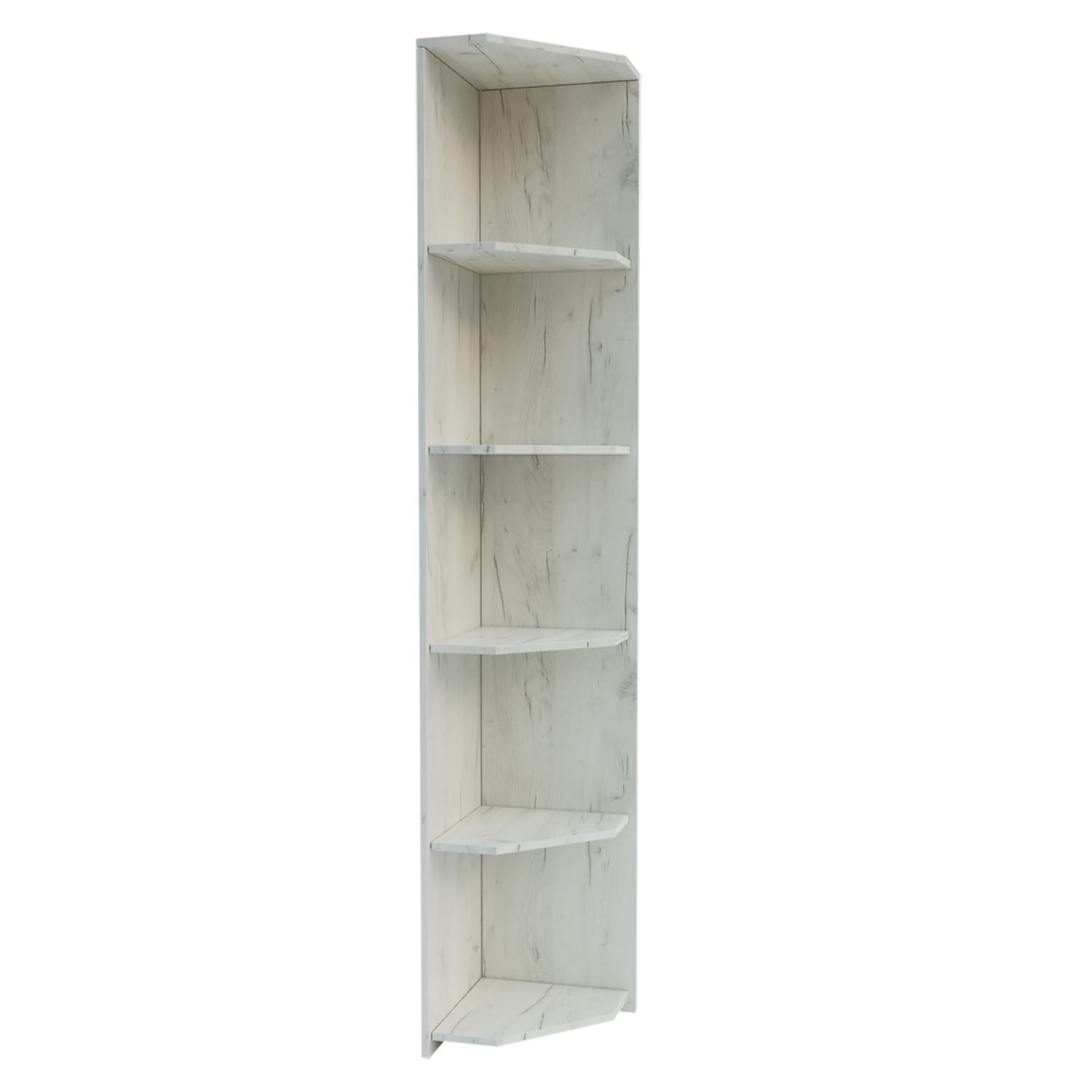 9605 Βιβλιοθήκη Milen 33x33x185.2cm Λευκή - Image 1