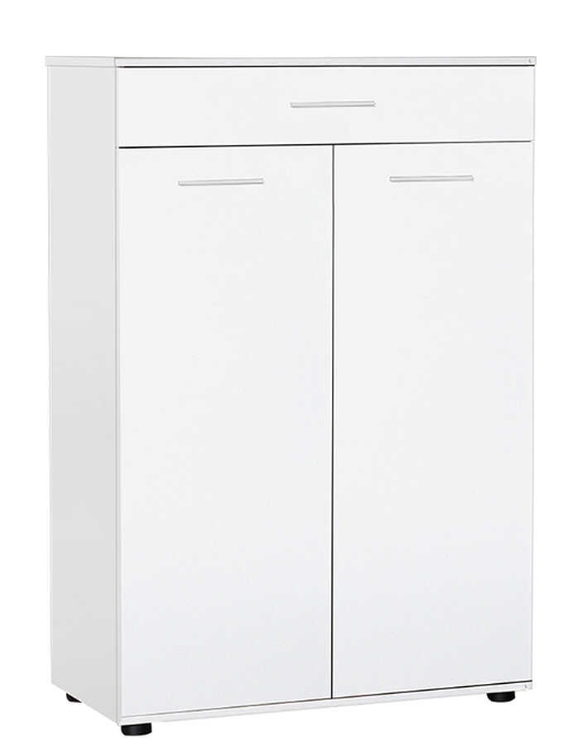 ADR-521-BB-1 Παπουτσοθήκη ADR-521-BB Antre Λευκή με συρτάρι 73x108x35cm - Image 1