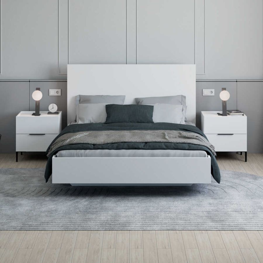 AD_KRY-1616-DD-3_R Σετ κρεβατοκάμαρας Oryana-1616 Λευκό για στρώμα 160x200cm - Image 1