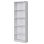 Βιβλιοθήκη KTP-350-BB Modern Λευκή 64x182x26cm - Image 2