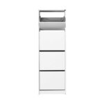 Παπουτσοθήκη SHC-340 Flat Λευκό 51x157x26cm