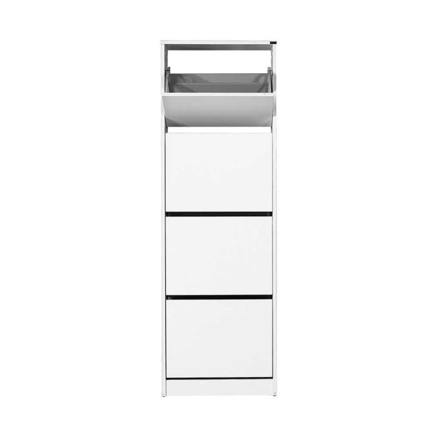 AD_SHC-340-BB-1 Παπουτσοθήκη SHC-340 Flat Λευκό 51x157x26cm - Image 1