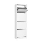 Παπουτσοθήκη SHC-340 Flat Λευκό 51x157x26cm - Image 2