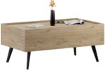 Τραπεζάκι SHP-701-FF Luna με συρτάρι Φυσικό Florida oak 103x44x60cm - Image 2