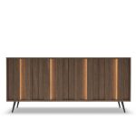 Μπουφές AMARO με φωτισμό Καρυδιά DAB DUNIN 183x83x40cm