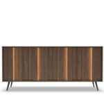 Μπουφές AMARO με φωτισμό Καρυδιά DAB DUNIN 183x83x40cm
