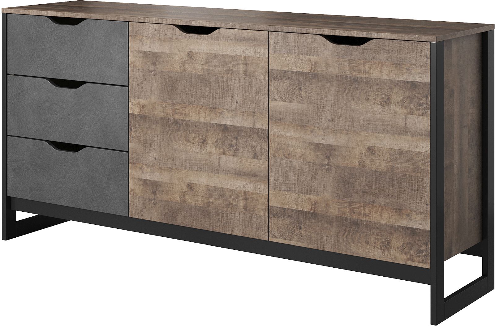 ARDEN-21 Μπουφές Arden: Sand gragne+matera 161x78.6x39.6cm - Image 1