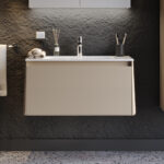 Πάγκος BELLA Μπεζ MDF 18mm Λάκα 80 S3BBEL080SBM 81x46.5x46cm