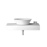 TOP ΒΑΣΗ STONE 60cm χρ WHITE με γκρι νερά S3BTOP-CT1-61WH
