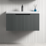 ΣΕΤ ΠΑΓΚΟΥ OPHELIA 80cm χρ.CARBON GREY,  ΠΟΛΥΑΙΘΥΛΕΝΙΟ (HDPE High Density)