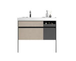 ΣΕΤ ΠΑΓΚΟΥ ELITE 100cm PLYWOOD χρ.SMOKE GREY