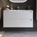 Πάγκος ENZA Λευκό MDF 18mm Λάκα 100 S3BENZA100WHM 101x46.5x52cm