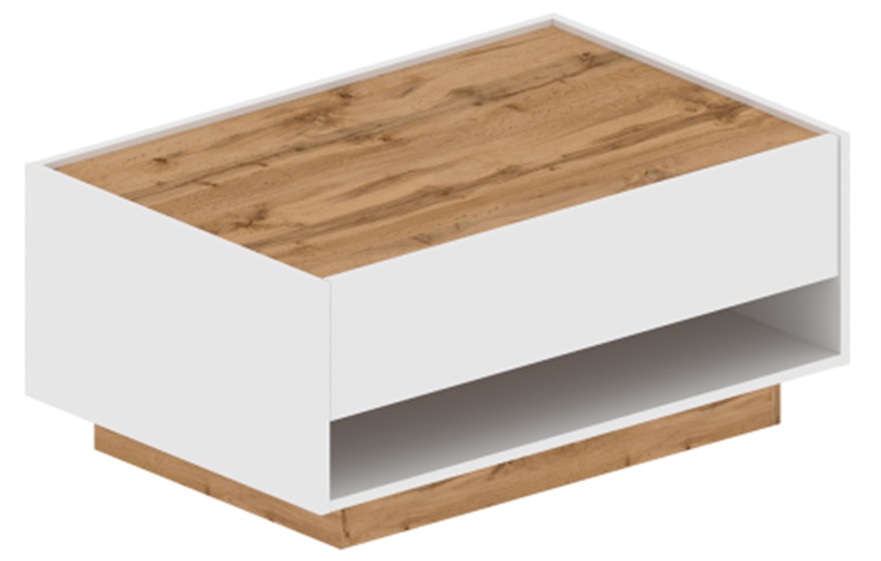 Erni_40 Τραπεζάκι ERNI με συρτάρι λευκό 90x60x40cm (MxBxY) - Image 1