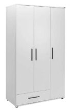 Ντουλάπα GRD-631-BB Λευκή 103x187x52cm - Image 2