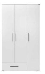 Ντουλάπα GRD-631-BB Λευκή 103x187x52cm