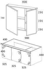 ΚΑΘΡΕΦΤΗΣ HERA LED 900x700mm χρ.LIGHT GREY ΠΟΛΥΑΙΘΥΛΕΝΙΟ (HDPE High Density) - Image 3