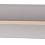 Ράφι τοίχου Inox: Γκρι+Jackson Hickory 90x17x19cm