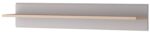 Ράφι τοίχου Inox: Γκρι+Jackson Hickory 90x17x19cm
