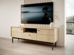 Έπιπλο τηλεόρασης Japandi Φυσικό Dab linea 153x56x39cm - Image 2