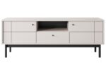 Έπιπλο τηλεόρασης Japandi Λευκό Kazmir 153x56x39cm