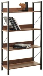 Βιβλιοθήκη KTP-840-OO Connect Καρυδιά 73x136x35cm