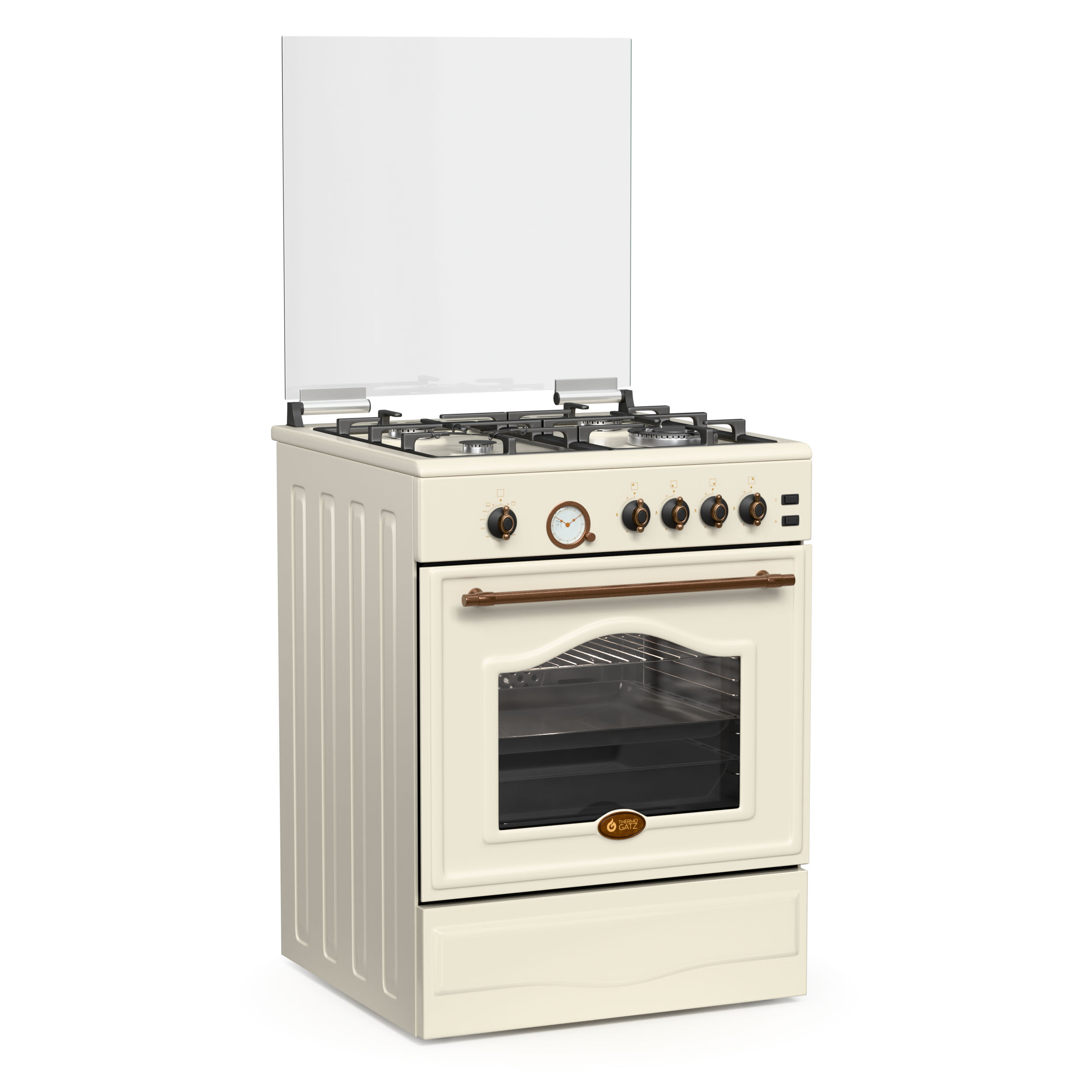 Kouzina_Aeriou_-_Gas_Cooker_TGS_4111_Rustic_Beige_Thermogatz__2_ ΚΟΥΖΙΝΑ ΑΕΡΙΟΥ TGS 4111 RUSTIC BEIGE MULTIGAS - Image 1