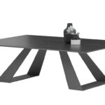 Τραπεζάκι LUKE κεραμικό χρώμα Μάρμαρο Μ110xΠ70xΥ40cm