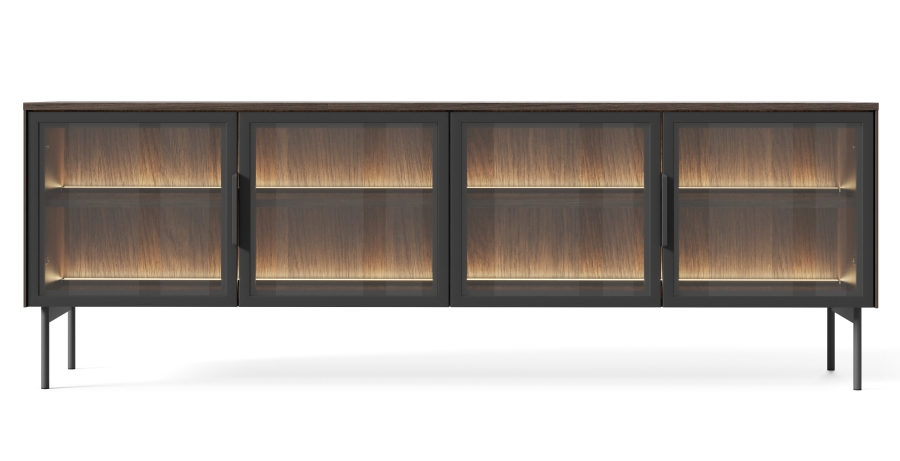 LUMI_RTV181_DD Έπιπλο τηλεόρασης Lumi Καρυδιά 181x62x39cm - Image 1