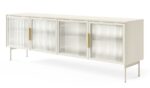 Έπιπλο τηλεόρασης Lumi Λευκό Kazmir 181x62x39cm - Image 2