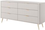 Συρταριέρα Lante μπεζ 163x81x38cm - Image 2